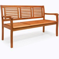 ŁAWKA OGRODOWA DREWNIANA MEBLE OGRODOWE 153 cm