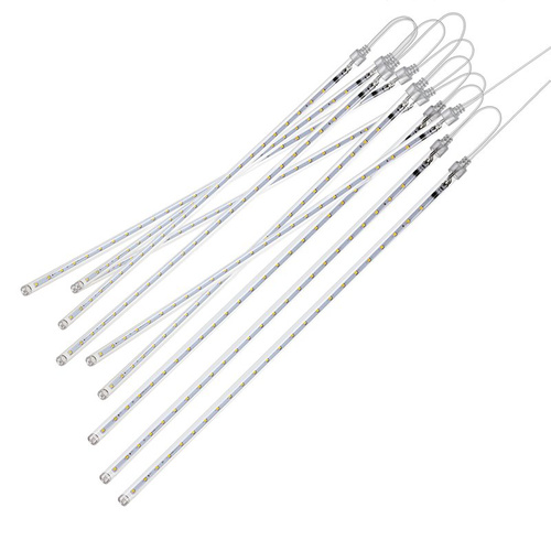 LAMPKI ŚWIĄTECZNE SOPLE PADAJĄCY ŚNIEG BIAŁE