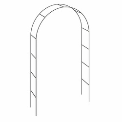 2x PERGOLA METALOWA NA RÓŻĘ,KWIATY ŁUK KWIATOWY 240cm