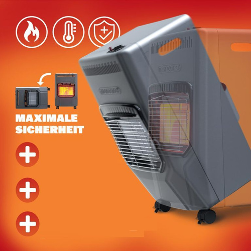 PIECYK GRZEJNIK GAZOWY 4200W REDUKTOR DO BUTLI GAZOWEJ CZARNY