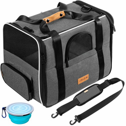 TORBA TRANSPORTOWA TRANSPORTER DLA PSA KOTA  44x34x31cm do 20kg Szary