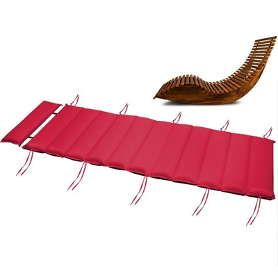 MATERAC PODUSZKA NA LEŻAK 182x61x7 CZERWONA