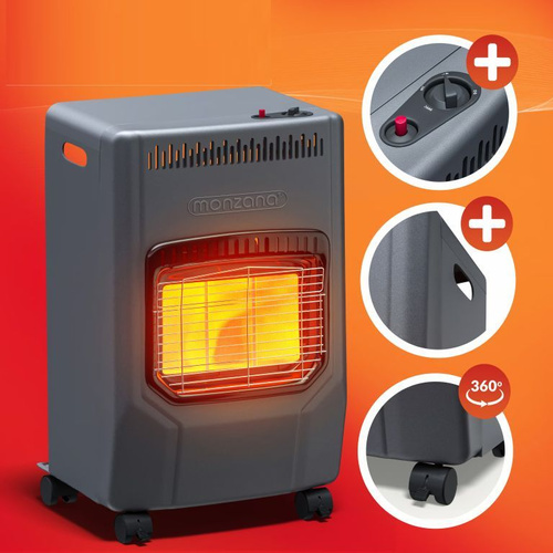 PIECYK GRZEJNIK GAZOWY 4200W REDUKTOR DO BUTLI GAZOWEJ CZARNY