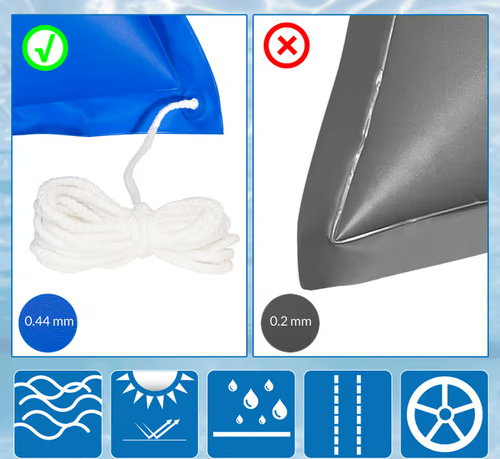 PODUSZKA DMUCHANA DO BASENU NA ZIMĘ XL 240x200cm do -20C