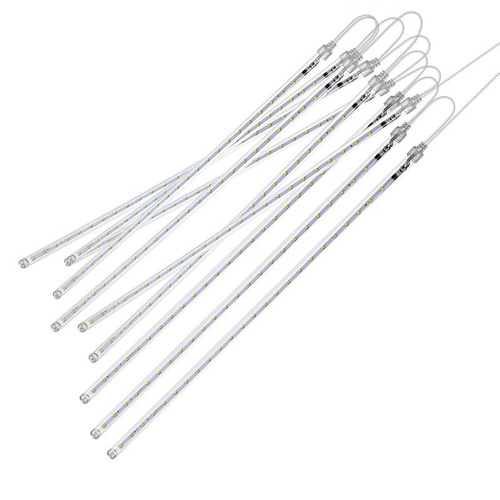 LAMPKI ŚWIĄTECZNE SOPLE PADAJĄCY ŚNIEG BIAŁE 