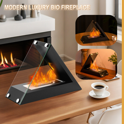 BIOKOMINEK WOLNOSTOJĄCY STOŁOWY DO DOMU OGRODU TARAS 37x15x27 cm