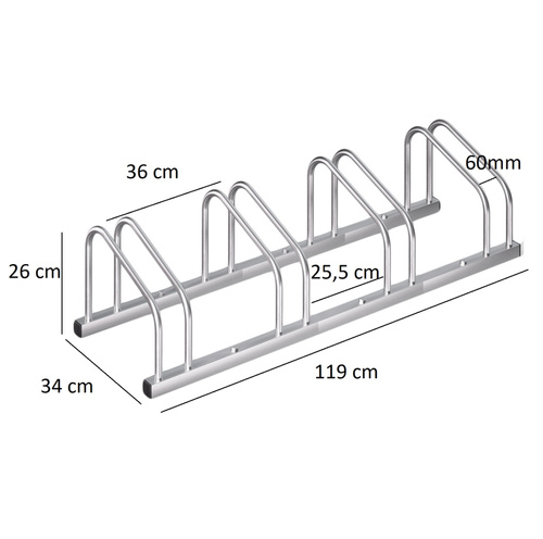 STOJAK NA ROWERY 4 ROWERY ROWER ROWEROWY 119x34x26