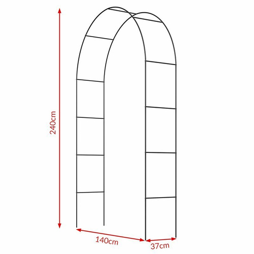 2x PERGOLA METALOWA NA RÓŻĘ,KWIATY ŁUK KWIATOWY 240cm
