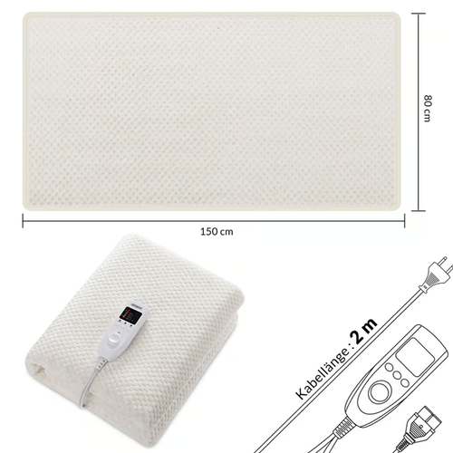 PRZEŚCIERADŁO KOC ELEKTRYCZNY GRZEWCZY 5 POZIOMÓW