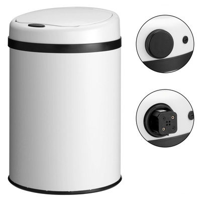 AUTOMATYCZNY BEZDOTYKOWY KOSZ NA ŚMIECI BIAŁY 30L