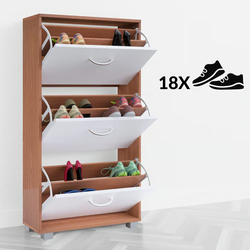 SZAFKA PÓŁKA REGAŁ STOJAK 3 SZUFLADY NA BUTY BIAŁY