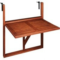 STÓŁ BALKONOWY PODWIESZANY DREWNIANY SKŁADANY