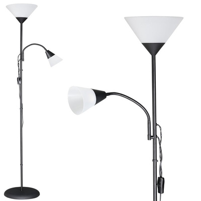 LAMPA LAMPKA PODŁOGOWA STOJACA 175cm CZARNA