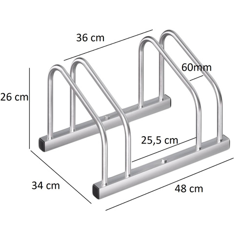 STOJAK NA ROWERY 2 ROWERY ROWER ROWEROWY 48x34x26