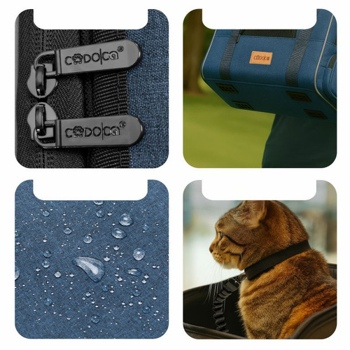 TORBA TRANSPORTOWA TRANSPORTER DLA PSA KOTA 44x34x31 do 20kg Niebieski