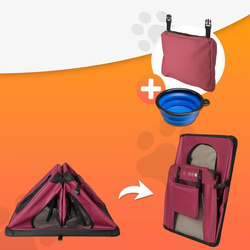 TORBA TRANSPORTOWA TRANSPORTER DLA PSA KOTA  L 70x52x50 Bordowy