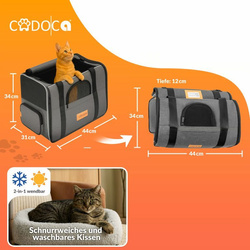 TORBA TRANSPORTOWA TRANSPORTER DLA PSA KOTA  44x34x31cm do 20kg Szary