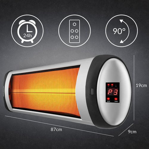 PROMIENNIK CIEPŁA LAMPA GRZEJNIK TARASOWY 2500W