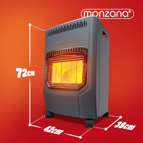 PIECYK GRZEJNIK GAZOWY 4200W REDUKTOR DO BUTLI GAZOWEJ CZARNY