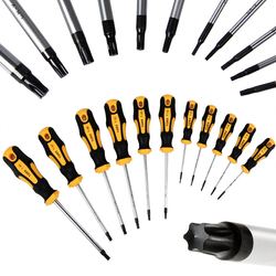 ZESTAW ŚRUBOKRĘTÓW WKRĘTAKÓW TORX 11szt ŚRUBOKRĘTY STAL NARZĘDZIOWA CrV 