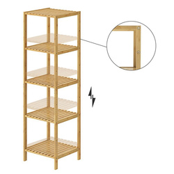 SZAFKA ŁAZIENKA PRZEDPOKÓJ BAMBUSOWA 5 PÓŁEK