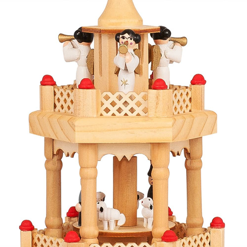 PIRAMIDA ŚWIĄTECZNA ADWNETOWA WIATRAK DREWNIANA