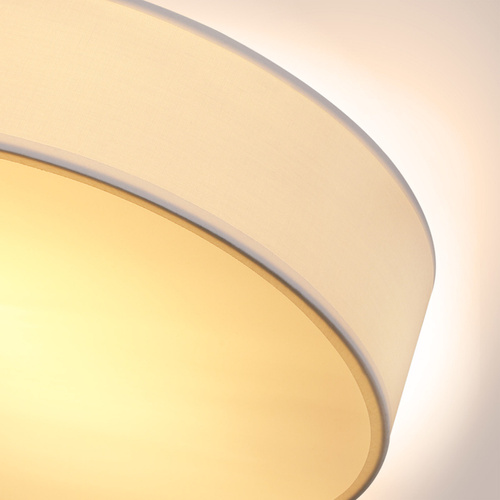 LAMPA SUFITOWA BIAŁA PLAFON TKANINA 38cm