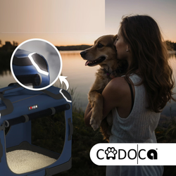 TORBA TRANSPORTOWA TRANSPORTER DLA PSA KOTA XXL 90x61x65 Niebieski