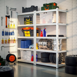 METALOWY REGAŁ MAGAZYNOWY DO GARAŻU 5 PÓŁEK 170x75x30