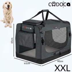 TORBA TRANSPORTOWA TRANSPORTER DLA PSA KOTA  XXL 90x61x65 Antracyt 