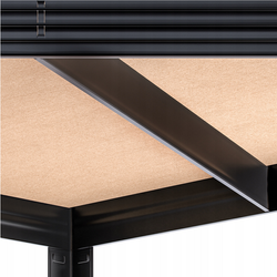 ZESTAW 3 x METALOWY REGAŁ MAGAZYNOWY NAROŻNY CZARNY XXL