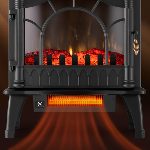 KOMINEK ELEKTRYCZNY GRZEJNIK GRZAŁKA 2000W CZARNY