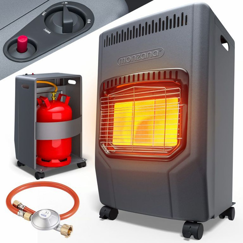 PIECYK GRZEJNIK GAZOWY 4200W REDUKTOR DO BUTLI GAZOWEJ CZARNY