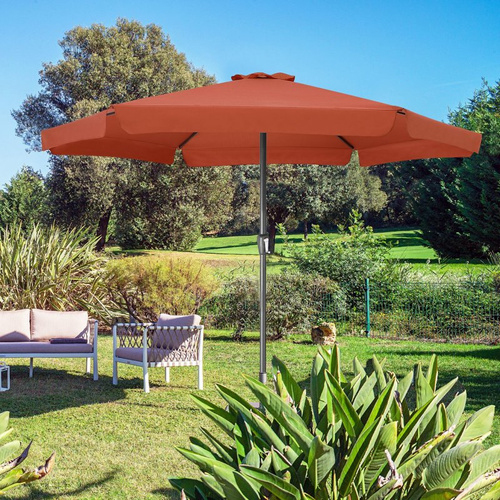 DUŻY PARASOL OGRODOWY O ŚREDNICY 330 CM Z KORBĄ