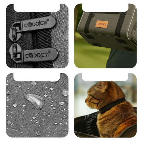 TORBA TRANSPORTOWA TRANSPORTER DLA PSA KOTA  44x34x31cm do 20kg Szary