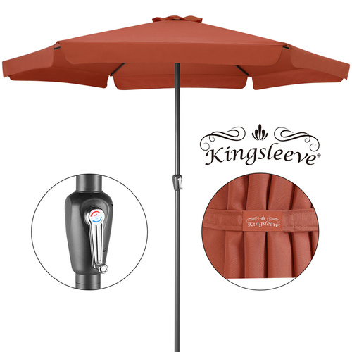 DUŻY PARASOL OGRODOWY O ŚREDNICY 330 CM Z KORBĄ