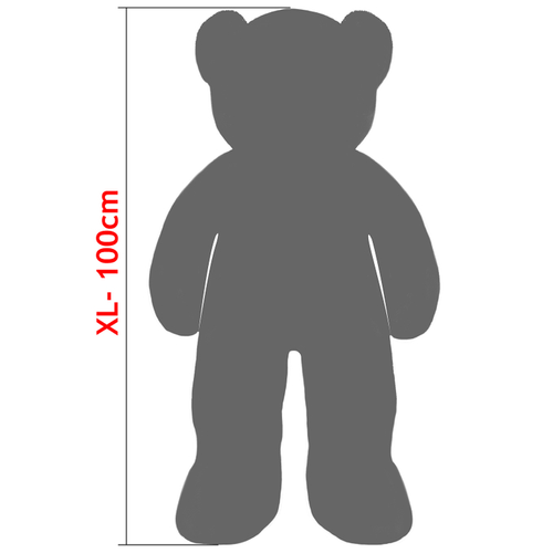 DUŻY MIŚ PLUSZOWY GIGANT KREMOWY 100CM DZIEŃ DZIECKA 