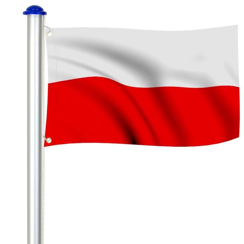MASZT ALUMINIOWY FLAGOWY FLAGA POLSKI 6,5m
