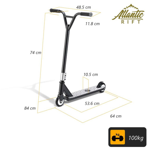 HULAJNOGA WYCZYNOWA  ŁOŻYSKA ABEC7 CZARNA 100 kg