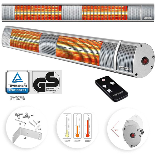 PROMIENNIK CIEPŁA LAMPA GRZEJNIK TARASOWY 3000W