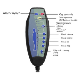 FOTEL WYPOCZYNKOWY MASAŻ + GRZANIE CZARNY