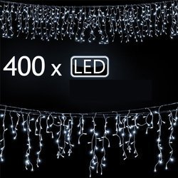 LAMPKI ŚWIĄTECZNE 15m 400LED OZDOBY CHOINKOWE 