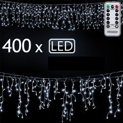 LAMPKI ŚWIĄTECZNE 400LED OZDOBY CHOINKOWE PILOT